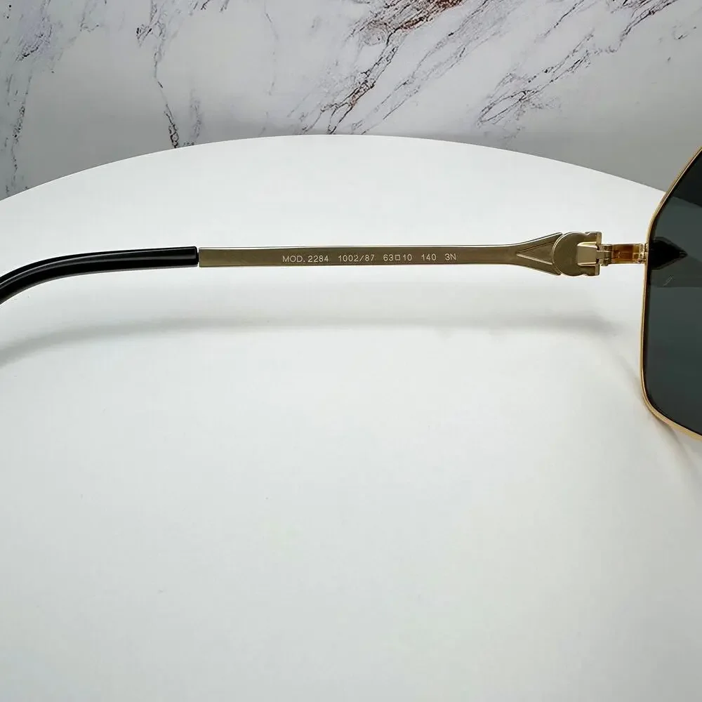 NEW VERSACE Gold Metal Sunglasses